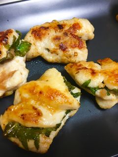 しっとり♥鶏ささみの梅しそはさみ焼き-レシピのメイン写真