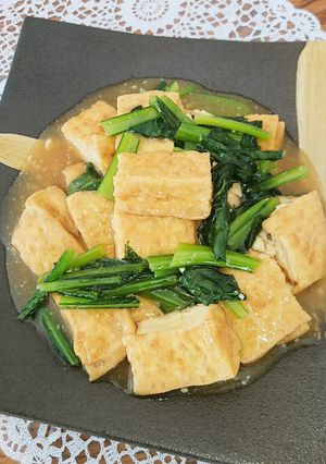 ♡厚揚げと小松菜の鉄分たっぷりのトロ煮♡-レシピのメイン写真