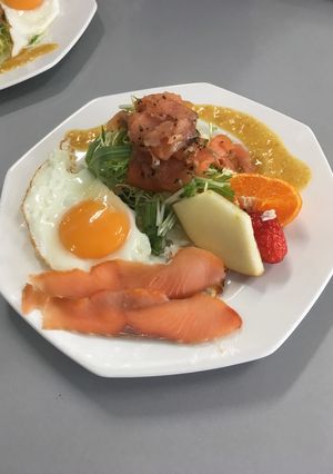 朝食スモークサーモン-レシピのメイン写真