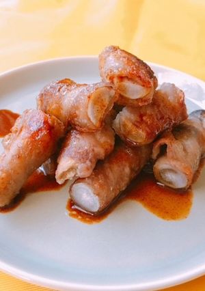 新ごぼうの豚肉ロール~カレー風味~-レシピのメイン写真