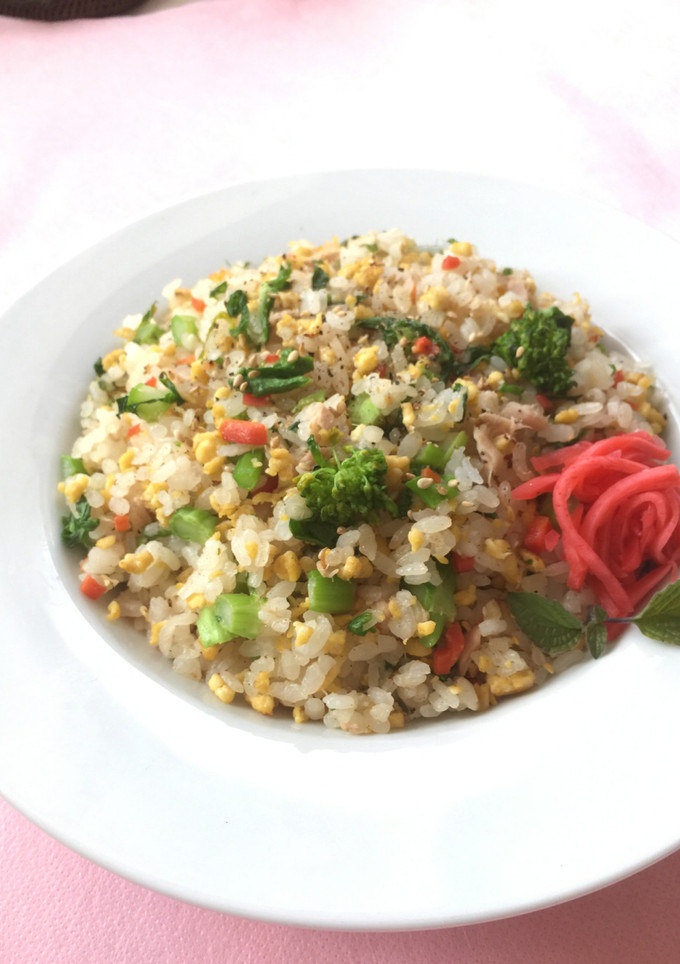 春が香る菜の花とツナのコク旨炒飯-レシピのメイン写真
