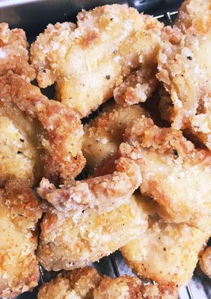 節約！胸肉でも柔らか♡塩にんにく唐揚げ♡-レシピのメイン写真