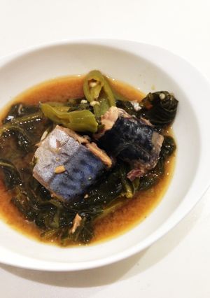 韓国家庭料理☆大根葉とサバの味噌汁-レシピのメイン写真