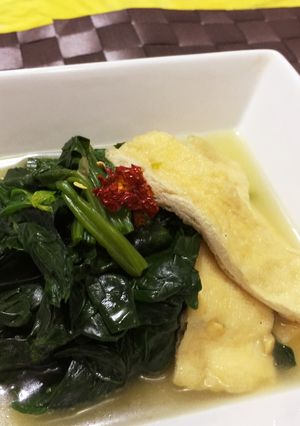 白だしでほうれん草と油揚げのさっと煮-レシピのメイン写真