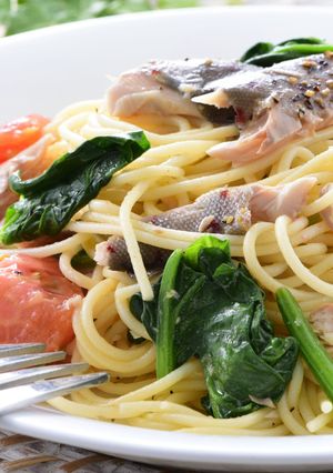 あめごとトマトのパスタ-レシピのメイン写真