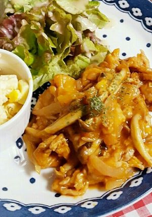 豚こまで簡単♡ポークチャップ-レシピのメイン写真