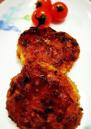 ☆里芋入りしっとり鶏ミンチハンバーグ☆-レシピのメイン写真