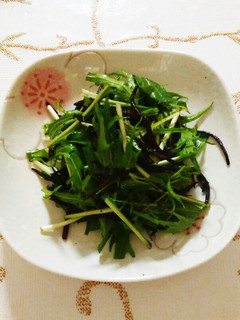 ひじきと水菜サラダ-レシピのメイン写真