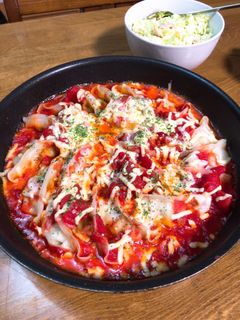 簡単! 冷凍餃子でラザニア風!-レシピのメイン写真