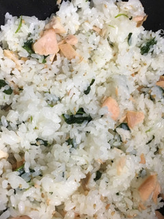 超簡単♡塩鮭とほうれん草の混ぜご飯♡-レシピのメイン写真