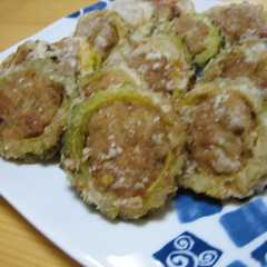 รูปของ ゴーヤの肉詰めカラッと揚げ！