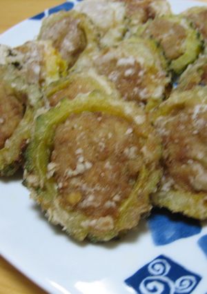 ゴーヤの肉詰めカラッと揚げ！-レシピのメイン写真