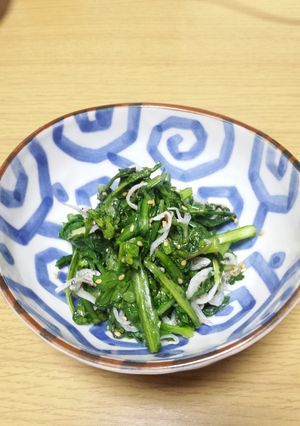 簡単♪春菊の胡麻和えおひたし-レシピのメイン写真