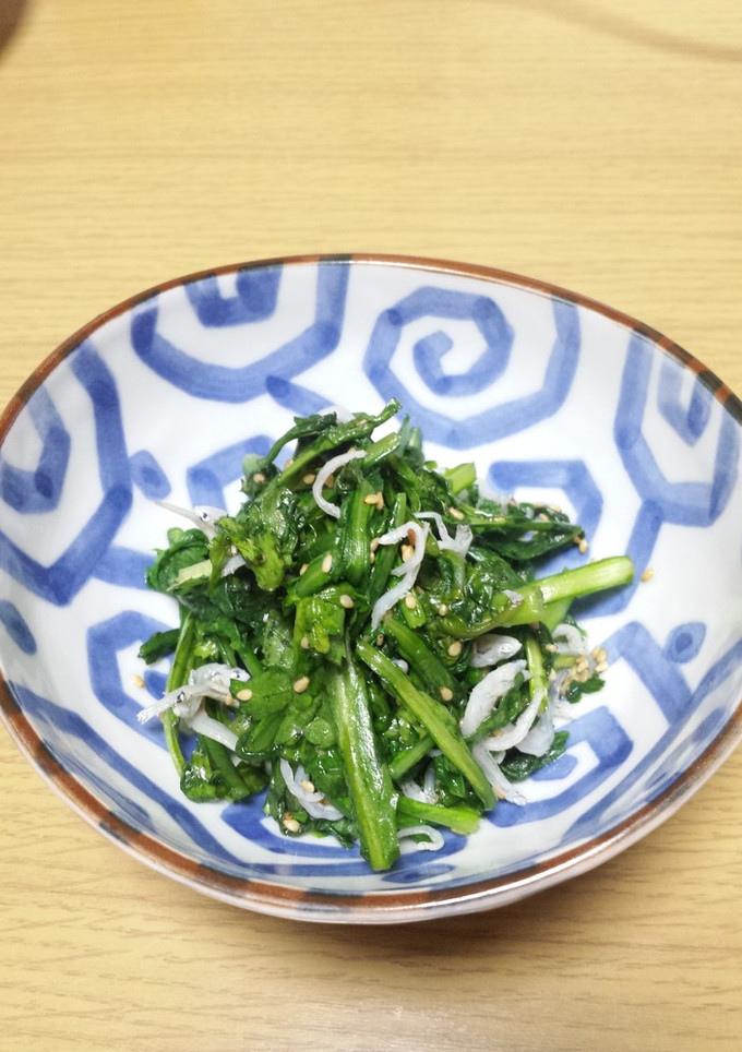簡単♪春菊の胡麻和えおひたし-レシピのメイン写真