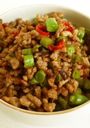 酸豆角肉泥　いんげんの漬物と豚ひき炒め-レシピのメイン写真
