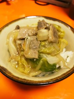 白菜もやし豚肉の中華風とろみあんかけ-レシピのメイン写真