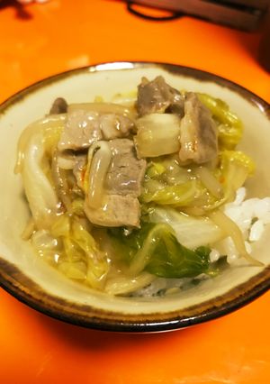 白菜もやし豚肉の中華風とろみあんかけ-レシピのメイン写真