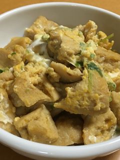 高野豆腐の卵とじ-レシピのメイン写真