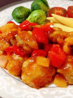 簡単☆酢鶏*特製甘酢あん(酢豚風)-レシピのメイン写真