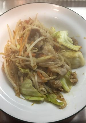 【1人分】かんたん肉野菜炒め-レシピのメイン写真
