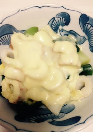レンジだけ ネギと竹輪のチーズおつまみ-レシピのメイン写真