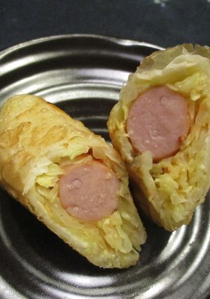 おひとりさまのホットドッグ風春巻おつまみ-レシピのメイン写真