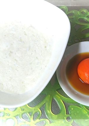 簡単丼☆お腹に優しいふわとろ卵かけご飯♪-レシピのメイン写真