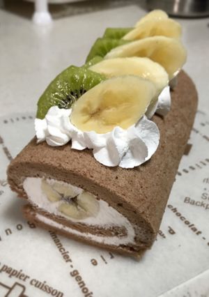 ふわふわ♡ココアロールケーキ-レシピのメイン写真