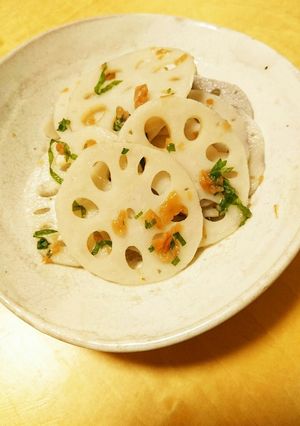 れんこんの梅肉しそ和え-レシピのメイン写真