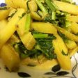 最後に蜂蜜!小松菜とじゃが芋味噌マヨ炒め