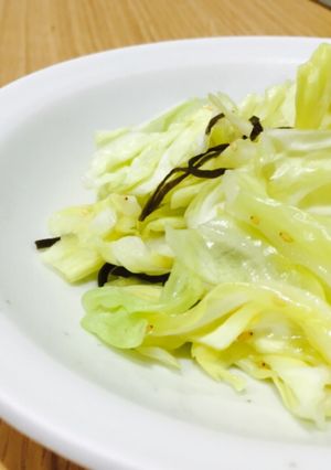 春キャベツ＊レンジdeやみつき塩昆布和え-レシピのメイン写真
