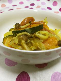 かぼちゃとソーセージのチーズ炒め-レシピのメイン写真
