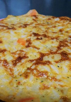 離乳食後期手掴み食べ☆オムライス風お焼き-レシピのメイン写真