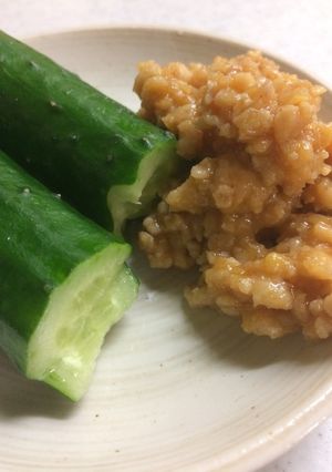 鶏ひき肉の味噌きゅうり-レシピのメイン写真