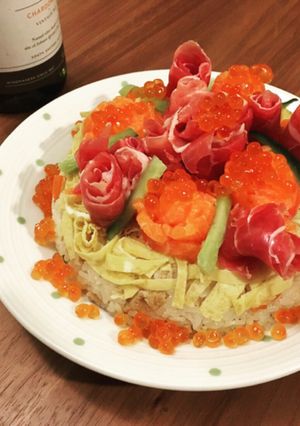華やか！寿司ケーキ-レシピのメイン写真