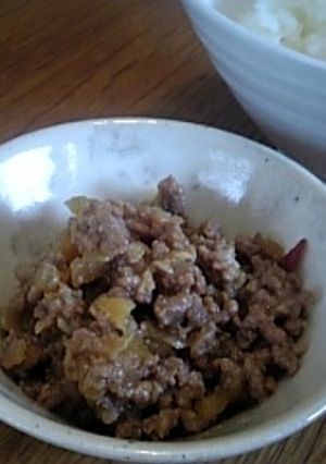 甘辛なそぼろ 。。。ご飯のお供に。。。-レシピのメイン写真
