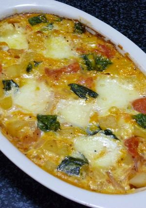 野菜とモッツァレラのオムレツ-レシピのメイン写真
