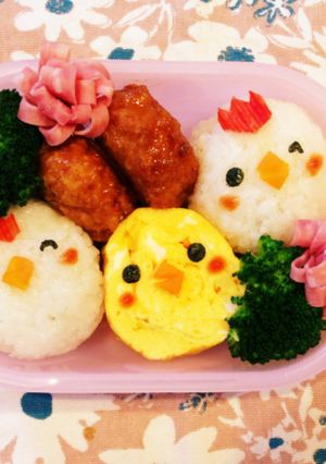 お弁当♡コッコさんとピヨコちゃん親子-レシピのメイン写真