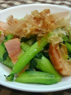 ターサイとベーコンのニンニク醤油炒め✨-レシピのメイン写真