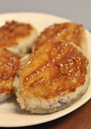 夕弁当♪食感最高♪レンコンおからバーグ-レシピのメイン写真