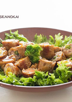 豚しゃぶ肉で三色包み 甘酢あん-レシピのメイン写真