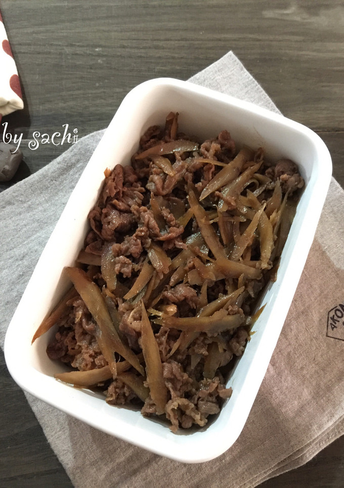 【作り置き】牛肉とごぼうのしぐれ煮-レシピのメイン写真