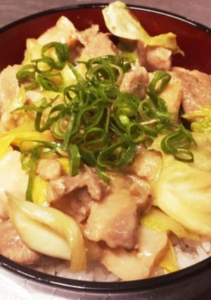 豚味噌キャベツ丼-レシピのメイン写真