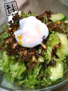 残り物天国♪其の五/素敵温卵サラダ-レシピのメイン写真