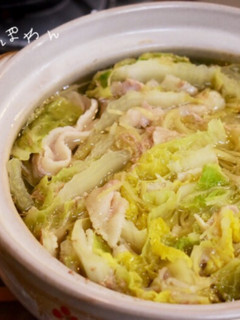 旨味ぎゅっと♡豚バラ白菜のミルフィーユ鍋-レシピのメイン写真