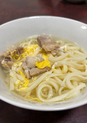 鶏塩 親子うどん-レシピのメイン写真