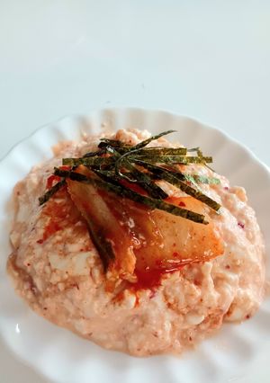 豆腐とキムチのまぜまぜサラダ♪-レシピのメイン写真