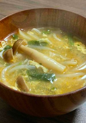 【汁物】素を使って簡単味付け！麻婆スープ-レシピのメイン写真