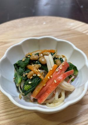 彩り野菜の納豆サラダ-レシピのメイン写真