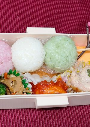 三色団子弁当☆お花見気分に-レシピのメイン写真